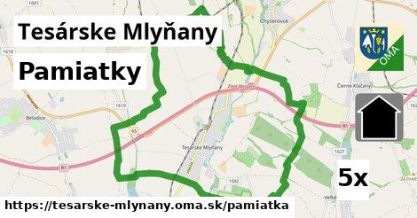 pamiatky v Tesárske Mlyňany