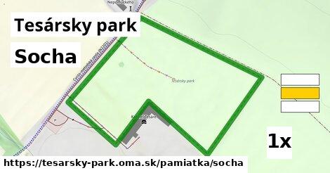 Socha, Tesársky park