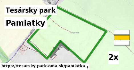 pamiatky v Tesársky park