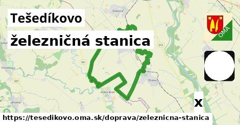 železničná stanica, Tešedíkovo