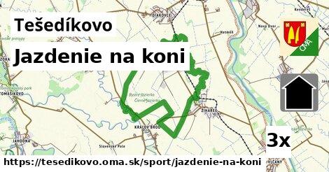 Jazdenie na koni, Tešedíkovo