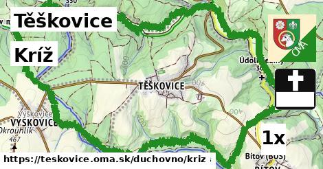 Kríž, Těškovice