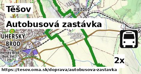 Autobusová zastávka, Těšov