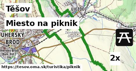 miesto na piknik v Těšov