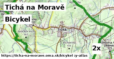 bicykel v Tichá na Moravě