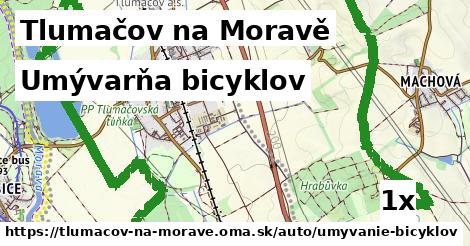 umývarňa bicyklov v Tlumačov na Moravě