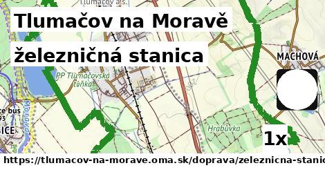 železničná stanica, Tlumačov na Moravě