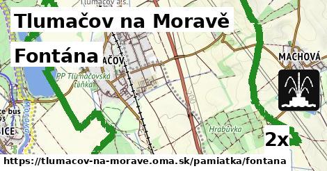 fontána v Tlumačov na Moravě