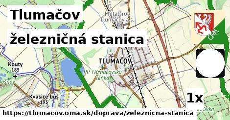 železničná stanica v Tlumačov