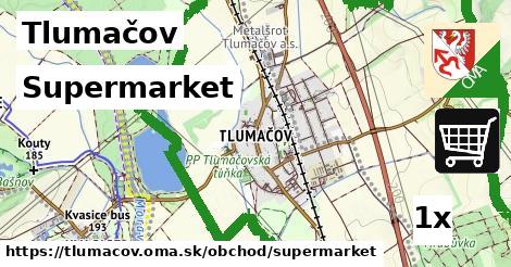 supermarket v Tlumačov