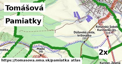 pamiatky v Tomášová