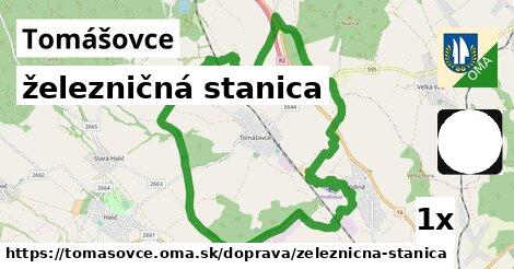 železničná stanica, Tomášovce