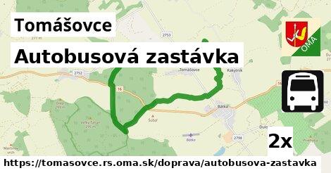 Autobusová zastávka, Tomášovce, okres RS