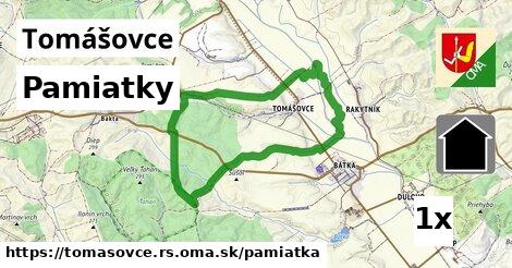 pamiatky v Tomášovce, okres RS