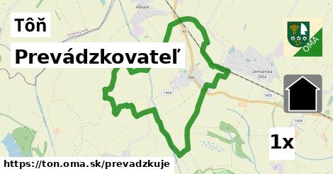 prevádzkovateľ v Tôň