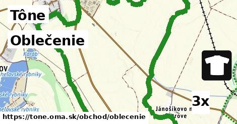 Oblečenie, Tône