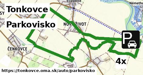 parkovisko v Tonkovce