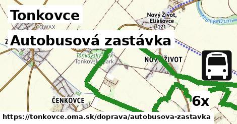 Autobusová zastávka, Tonkovce