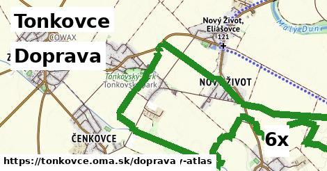 doprava v Tonkovce