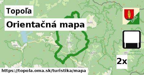 Orientačná mapa, Topoľa