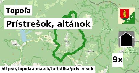 Prístrešok, altánok, Topoľa