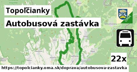 Autobusová zastávka, Topoľčianky