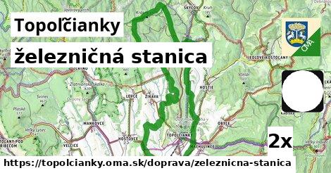 železničná stanica, Topoľčianky