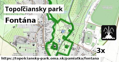 Fontána, Topoľčiansky park