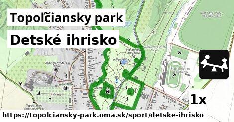 Detské ihrisko, Topoľčiansky park