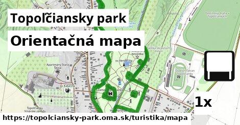Orientačná mapa, Topoľčiansky park