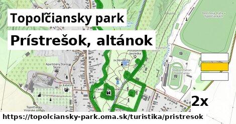 Prístrešok, altánok, Topoľčiansky park
