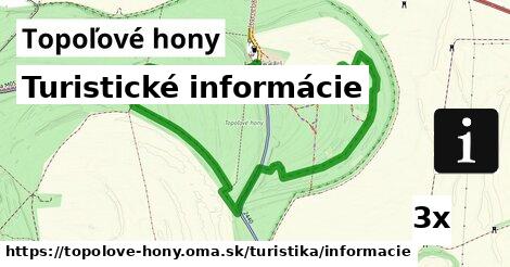 Turistické informácie, Topoľové hony