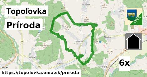 príroda v Topoľovka