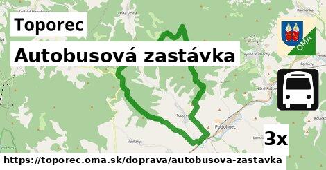 Autobusová zastávka, Toporec