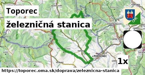 železničná stanica, Toporec