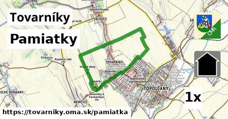 pamiatky v Tovarníky