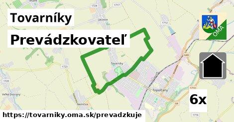 prevádzkovateľ v Tovarníky