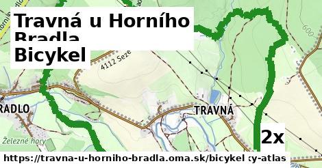 bicykel v Travná u Horního Bradla