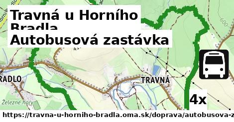 Autobusová zastávka, Travná u Horního Bradla