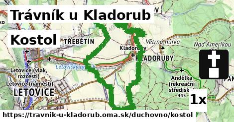 Kostol, Trávník u Kladorub