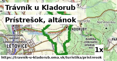 Prístrešok, altánok, Trávník u Kladorub