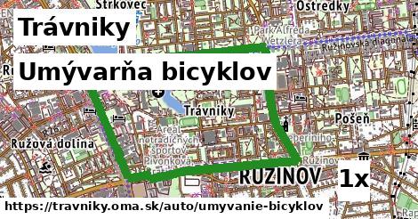 Umývarňa bicyklov, Trávniky