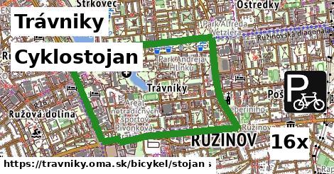 Cyklostojan, Trávniky