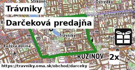 Darčeková predajňa, Trávniky