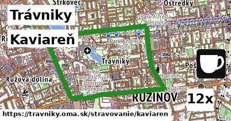 Kaviareň, Trávniky