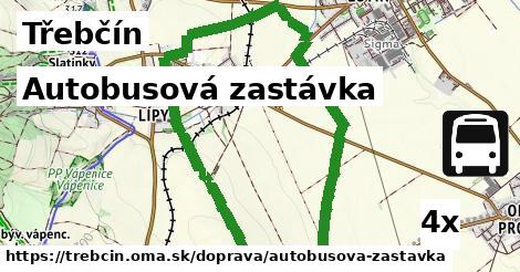 autobusová zastávka v Třebčín