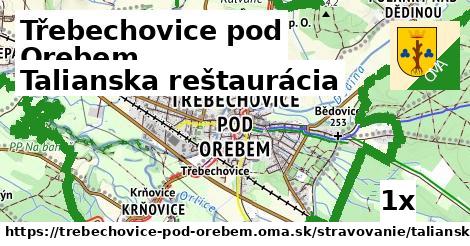 Talianska reštaurácia, Třebechovice pod Orebem