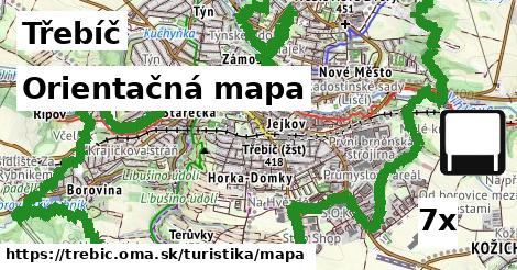 Orientačná mapa, Třebíč