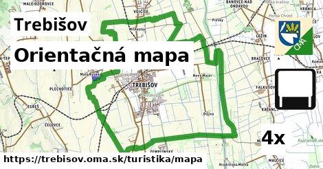 orientačná mapa v Trebišov