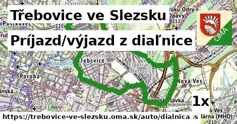 Príjazd/výjazd z diaľnice, Třebovice ve Slezsku